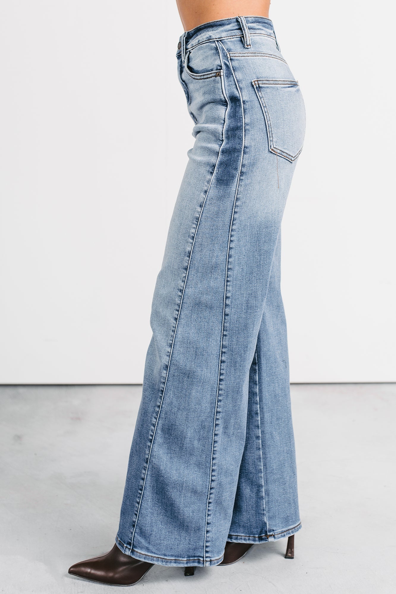 Diane Wide Leg Phoenix Textile Jeans (Light Wash)