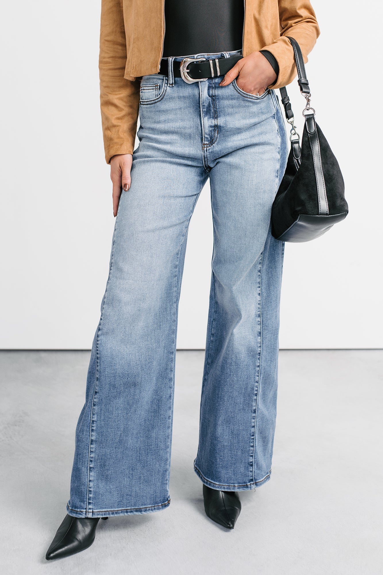 Diane Wide Leg Phoenix Textile Jeans (Light Wash)