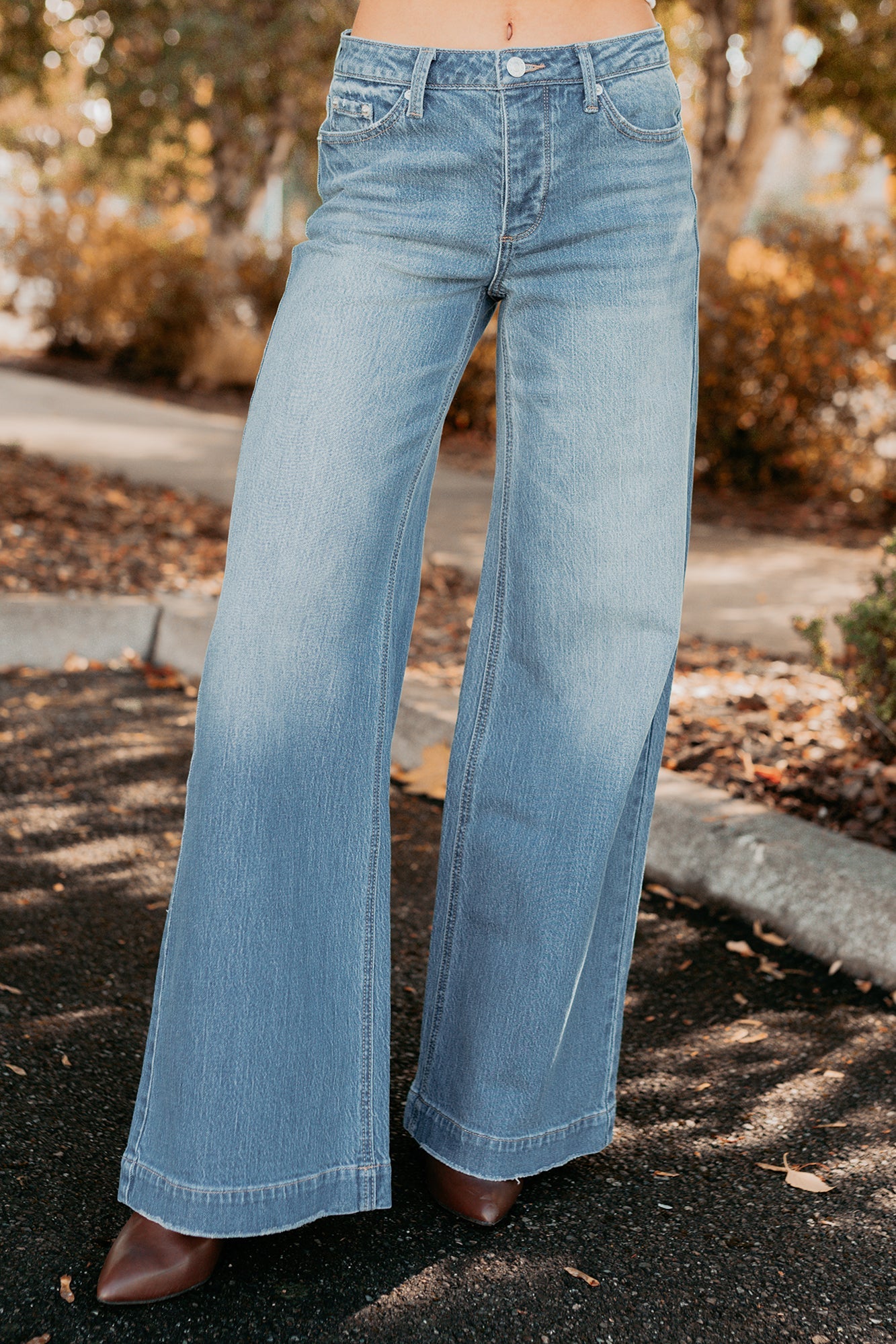 Ramon Wide Leg Jemina Denim Jeans (Medium)
