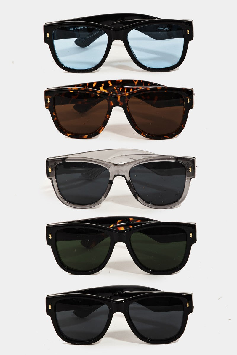 City Sleek Square Frame Sunglasses (Multiple Color Options)
