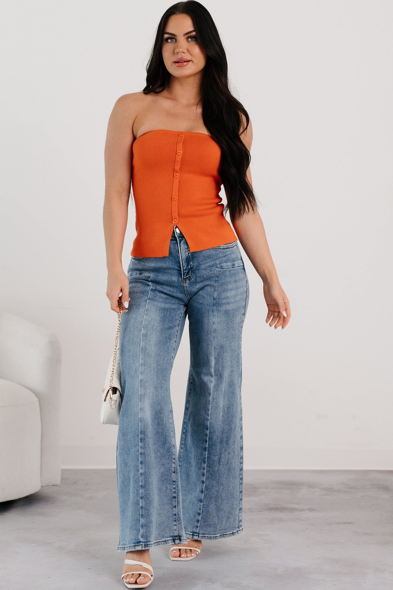 Ruda Wide Leg Tummy Control Saige Jeans (Medium)