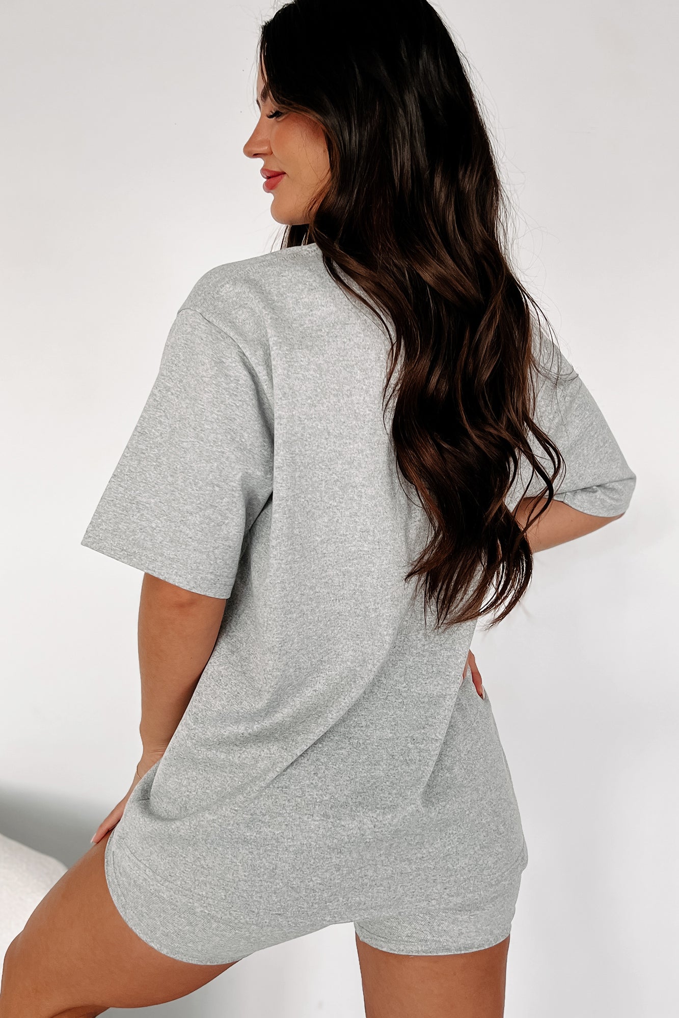 Trying To Unwind Oversized T-Shirt (Heather Grey)