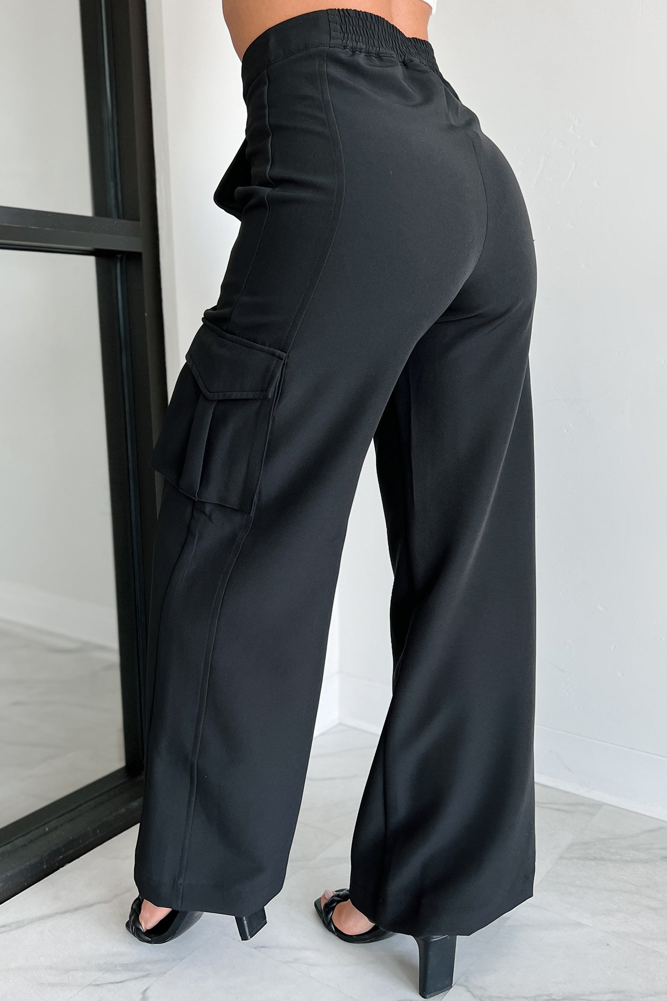 Finally On Time Cargo Pants (Black)