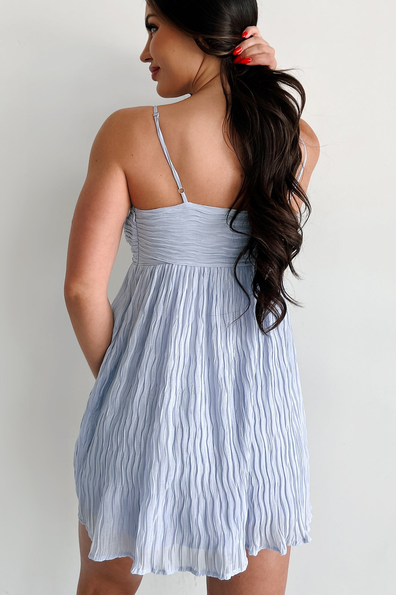 My Journey To Love Mini Dress (Light Blue)