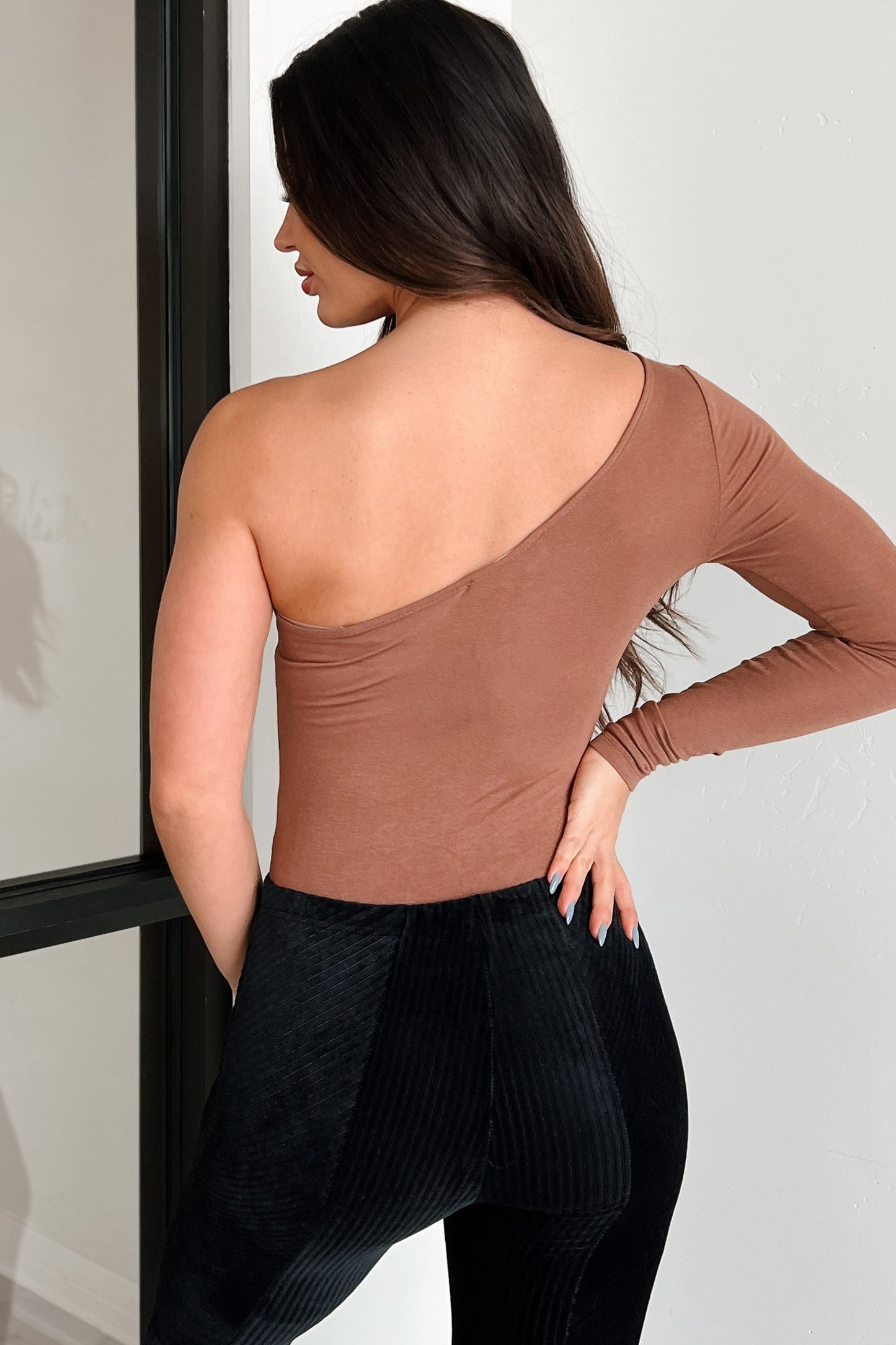 DOORBUSTER It's Always Been You One Shoulder Bodysuit (Tiramisu)