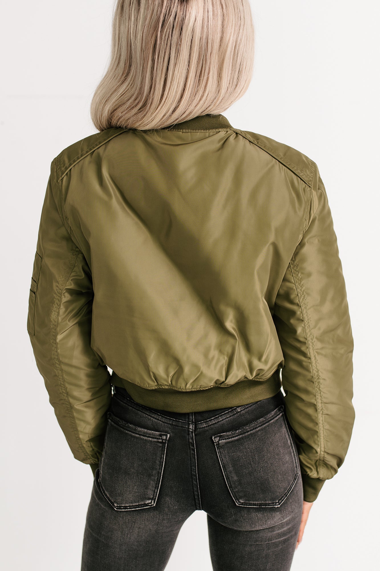 Call This Love Windbreaker Jacket (Olive)