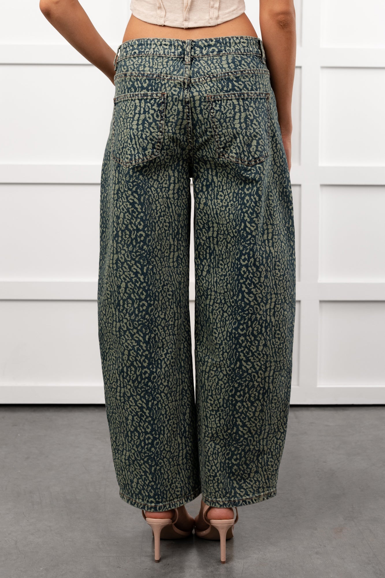 Boden Leopard Wide Leg ANWND Jeans (Denim)