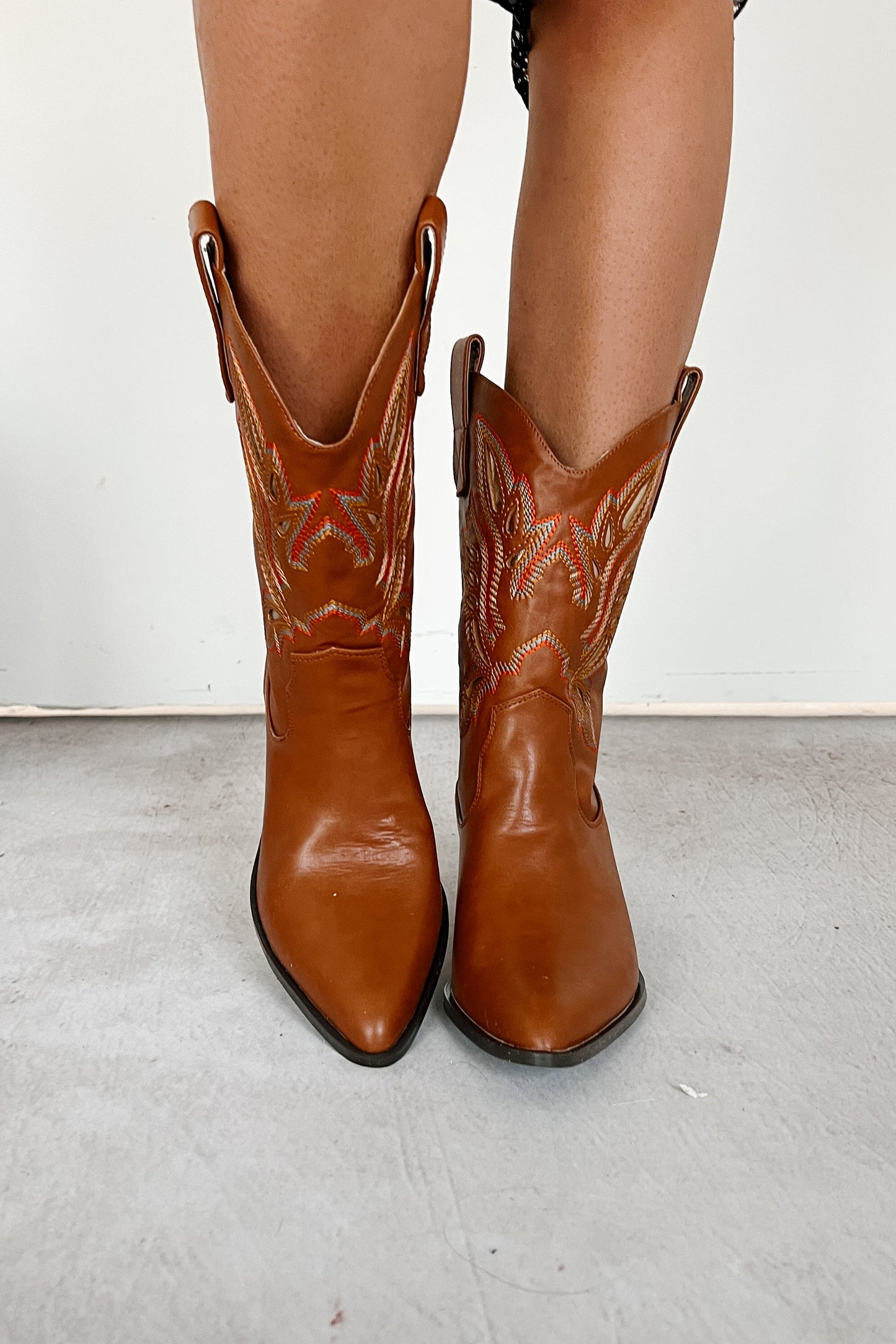 Cowgirl Glory Western Cowboy Boots (Tan)