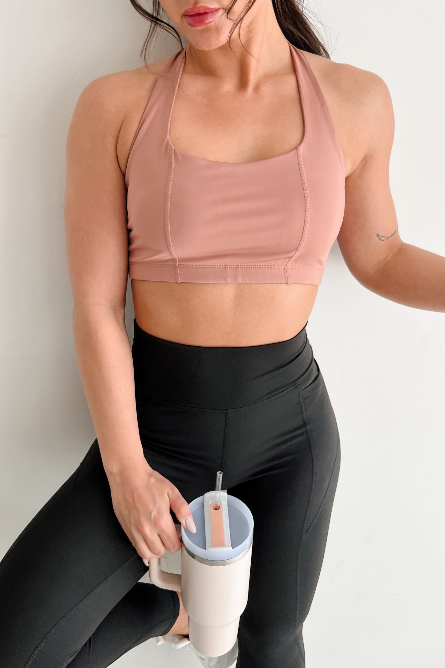 Fitness Flow Padded Active Top (Clay)