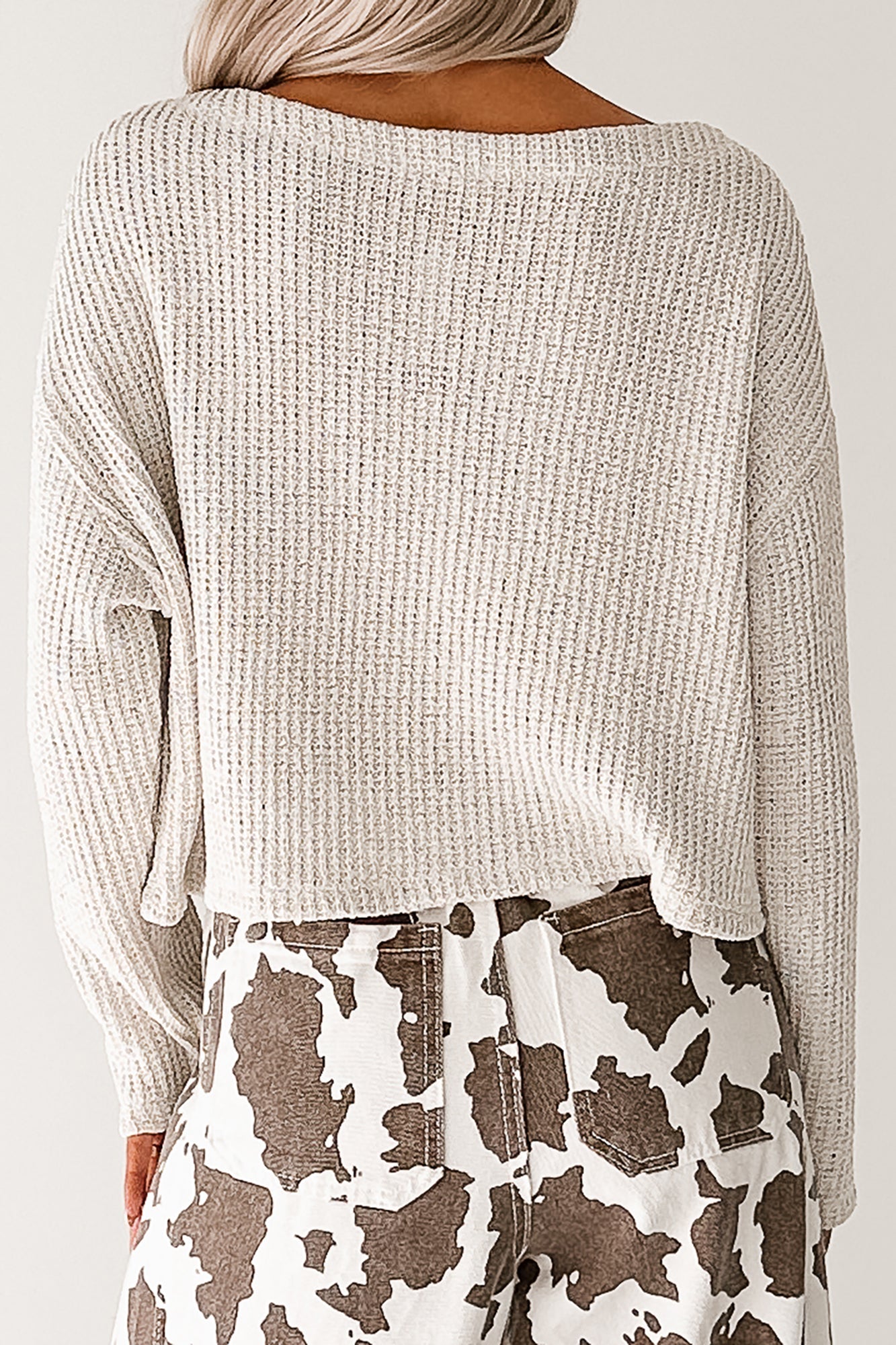 Quiet & Close Wide Neck Sweater (Natural)