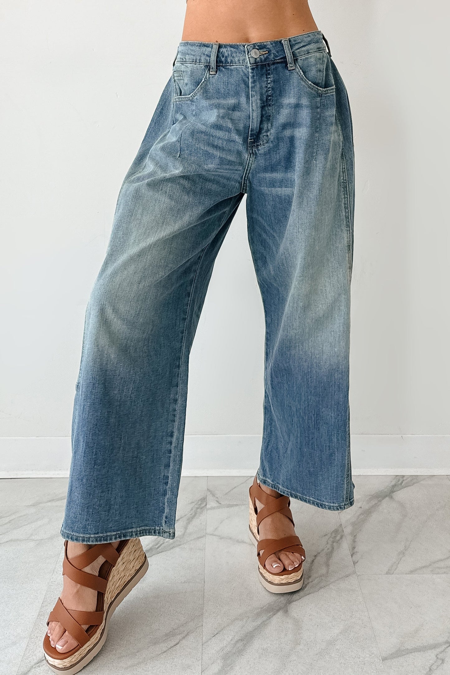Frank High Rise Signature 8 Barrel Jeans (Medium)