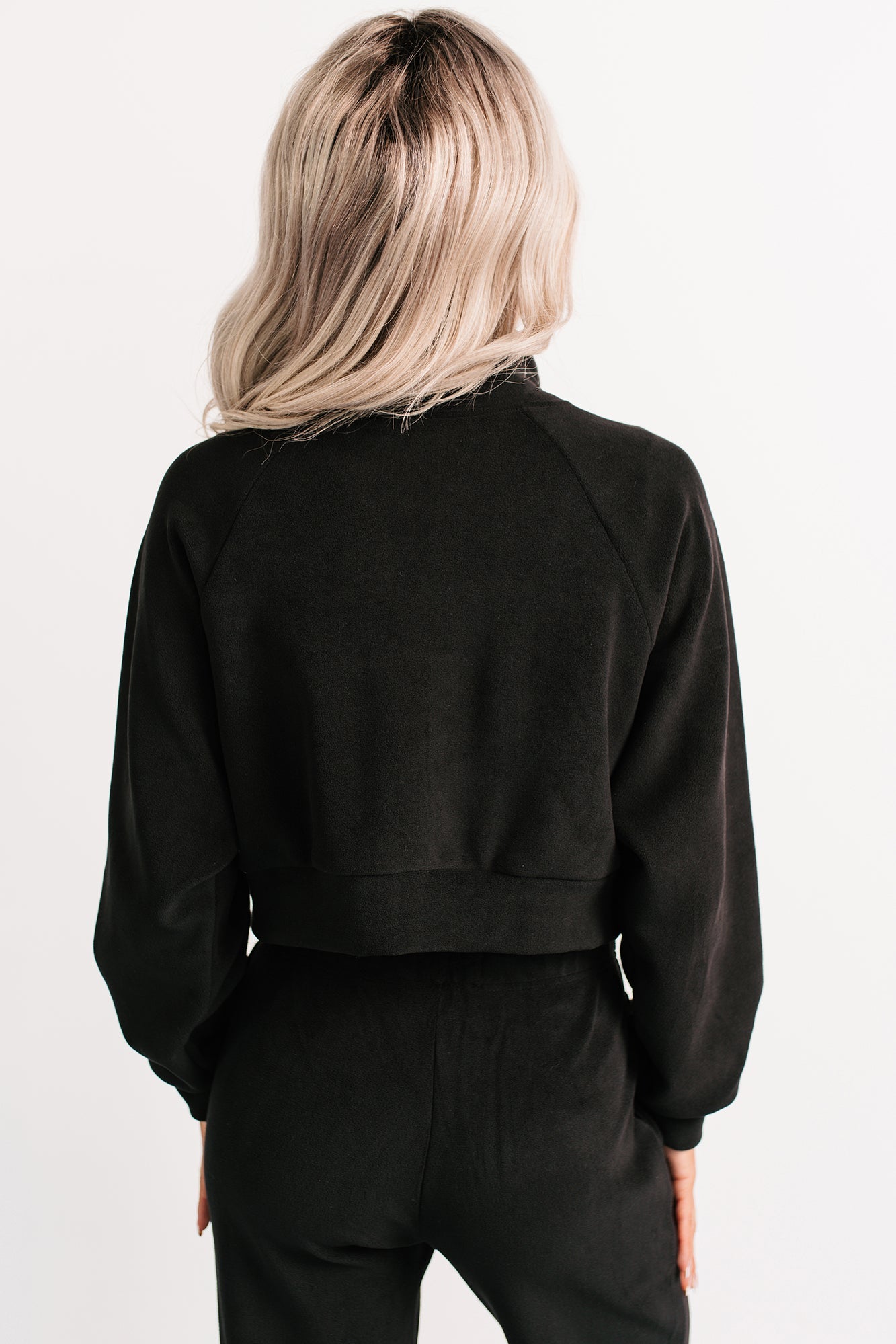 On The Field Fleece High Neck Track Jacket (Black)