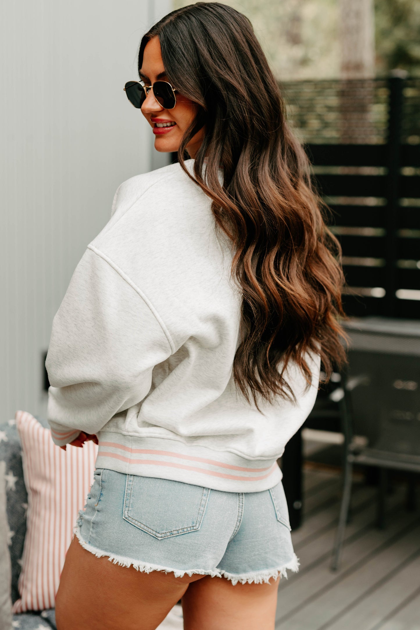 The Brave "United States" Crewneck Sweatshirt (Light Grey)