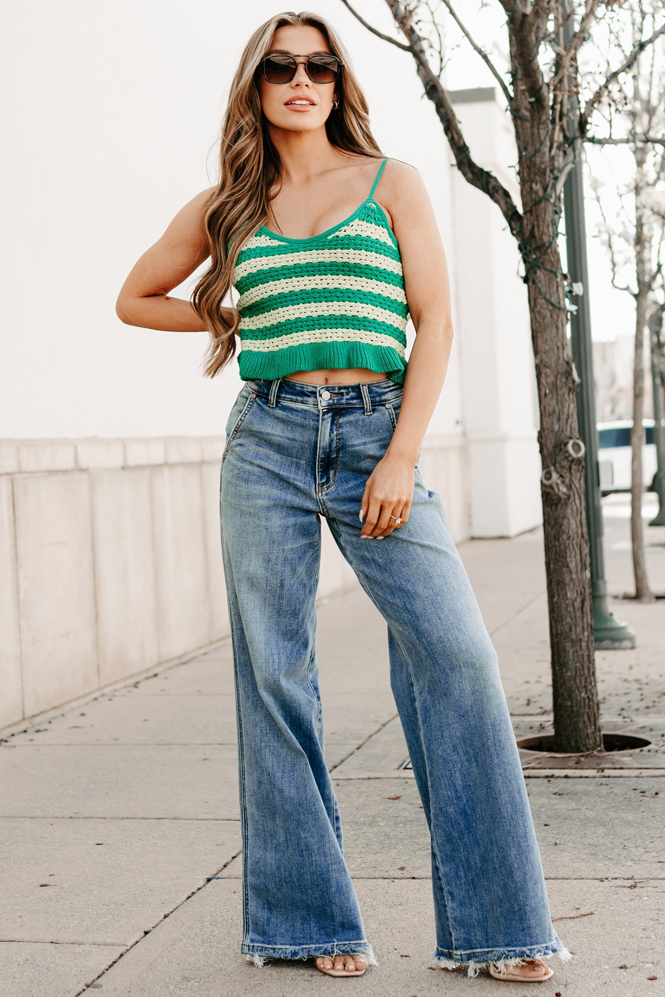 Jack High Rise Wide Leg Judy Blue Jeans (Medium)